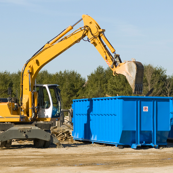 can i request a rental extension for a residential dumpster in Franklin County TX